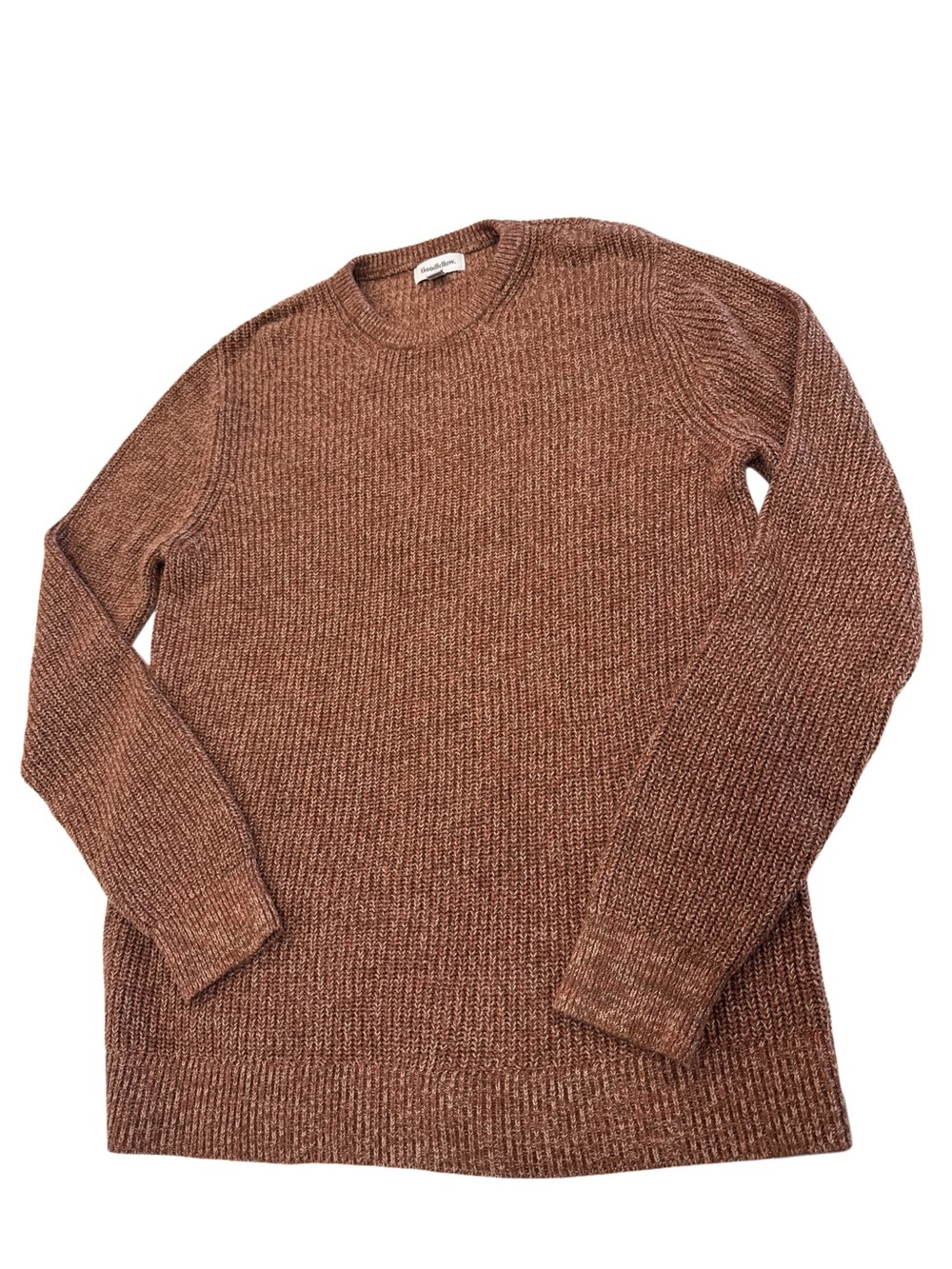 NWOt! Goodfellow Co Men's Browniah red Crewneck Sweater, large